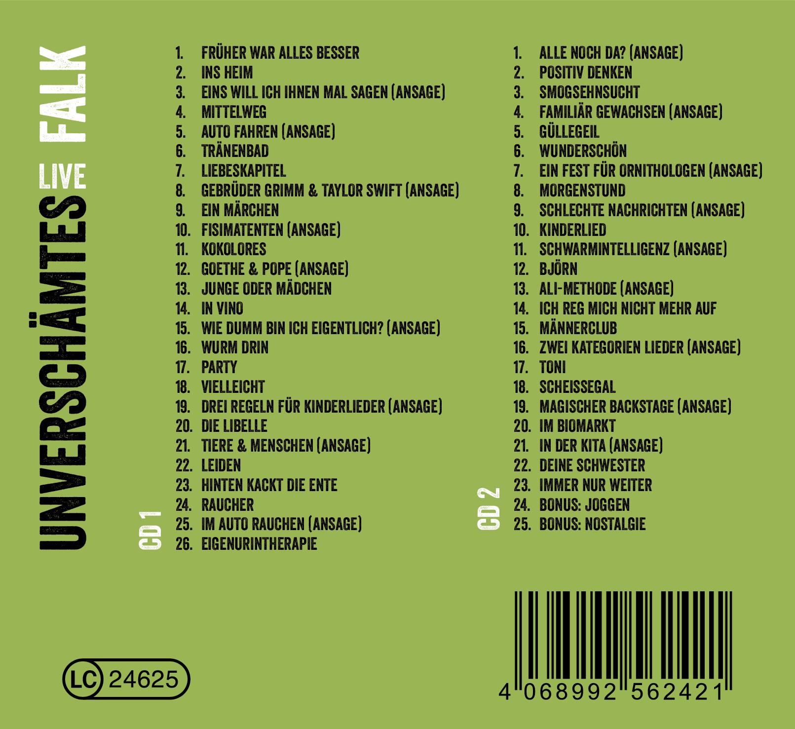 Doppel-CD: Unverschämtes LIVE vorbestellen! – Bild 2